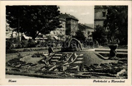 Kassa, Kosice; Park részlet a Koronával / park