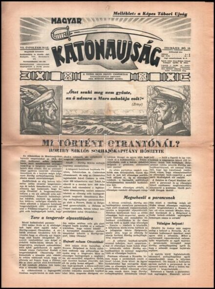 1944 Magyar Katonaújság, Képes Tábori Újság melléklettel,
