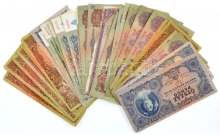 30db vegyes pengő bankjegy T:III közte szakadás is