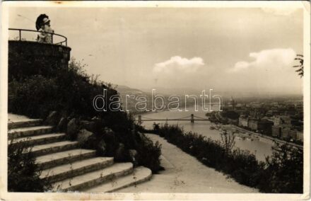 1936 Budapest I. Látkép a Gellérthegyről (EK)