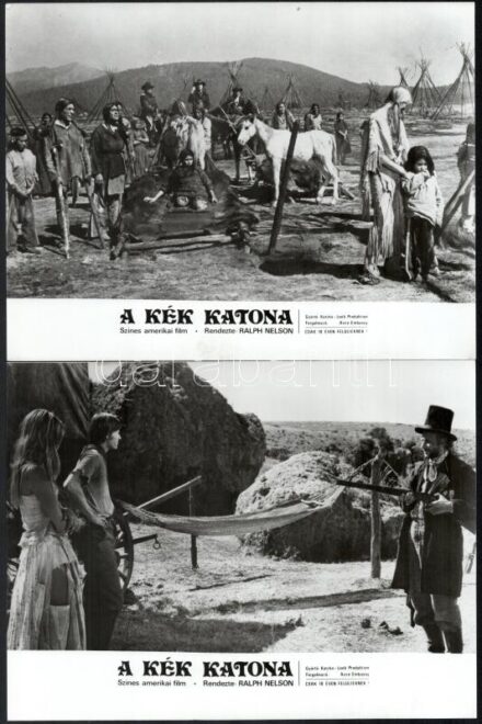 1970 ,,A kék katona' című amerikai film jelenetei és szereplői, 13 db vintage produkciós filmfotó, ezüst zselatinos fotópapíron, kisebb - a használatból eredő - hibákkal,18x24 cm