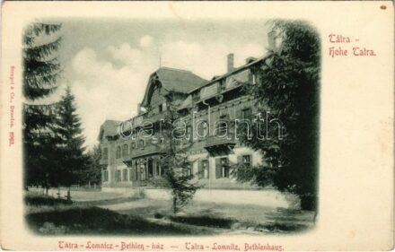 Tátralomnic, Tatranská Lomnica (Magas-Tátra, Vysoké Tatry); Bethlen ház / villa hotel