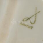 Drasche porcelán női akt, fehér mázas, jelzett, m: 19 cm - Image 2