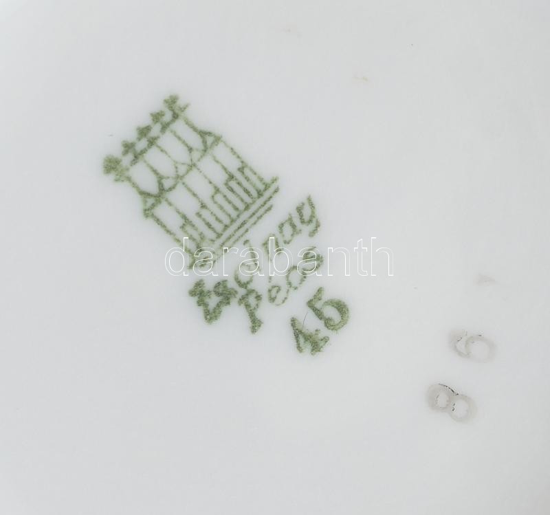 Zsolnay lóhere mintás váza. Matricás, jelzett, kis kopásnyomokkal, alul a mázon kisebb javítással, m: 14 cm - Image 3
