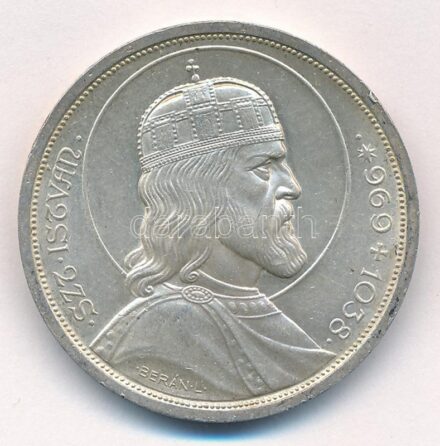 1938. 5P Ag 'Szent István' T:1- apró ph. Adamo P8.1