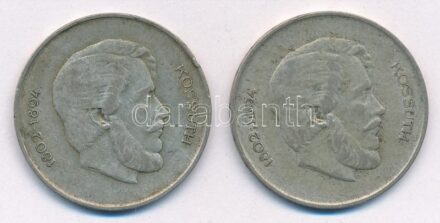1947. 5Ft Ag 'Kossuth' (2x) T:2-,3 patina Adamo F8.1
