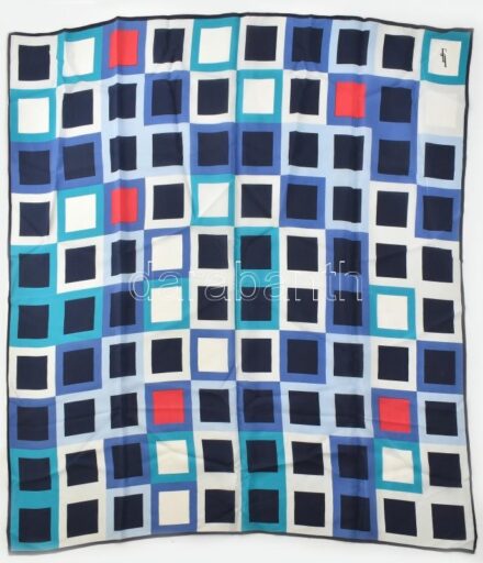 LJ kockás kendő, 90x88 cm