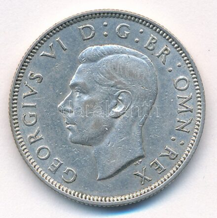 Nagy-Britannia 1939. 2Sh Ag 'VI. György' T:2 Great Britain 1939. 2 Shilling Ag 'George VI' C:XF