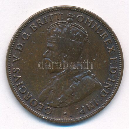 Ausztrália 1917. 1p bronz 'V. György' T:2- Australia 1917. 1 Penny Bronze 'George V' C:VF Krause KM#23