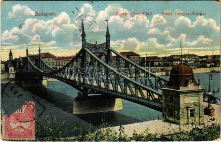 1912 Budapest, Ferenc József híd (EK)