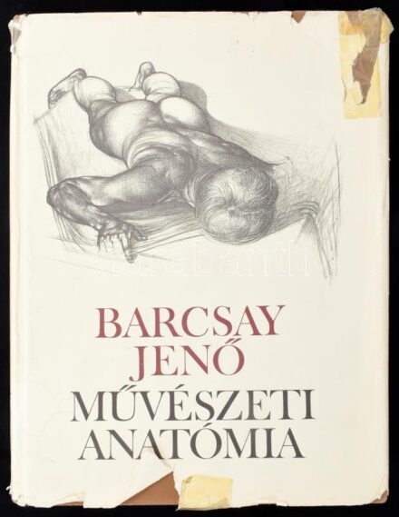 Barcsay Jenő: Művészet anatómiája. Barcsay Jenő (1900-1988) festőművész által DEDIKÁLT! Budapest, 1980, Corvina. Nyolcadik kiadás. Kiadói egészvászon kötésben, kiadói sérült és ragasztott papír védőborítóval.