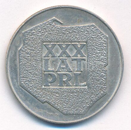 Lengyelország 1974. 200Zl Ag 'A Lengyel Népköztársaság 30. évfordulója' T:1-,2 Poland 1974. 200 Zlotych Ag '30th Anniversary - Polish Peoples Republic' C:AU,XF Krause Y#72
