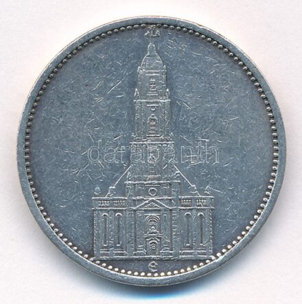 Német Harmadik Birodalom 1935E 5M Ag 'Náci hatalom első évfordulója' T:2,2- German Third Reich 1935E 5 Marks Ag '1st Anniversary of Nazi rule' C:XF,VF Krause KM#83