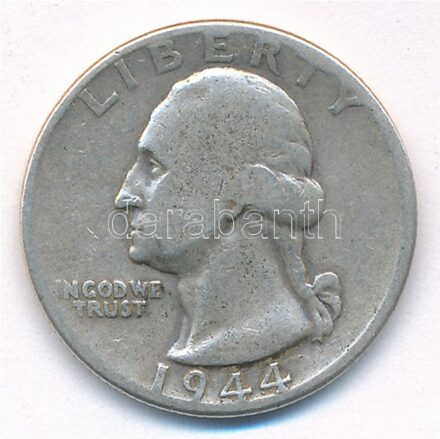 Amerikai Egyesült Államok 1944. 25c Ag T:2- USA 1944. 25 Cents Ag C:VF Krause KM#164