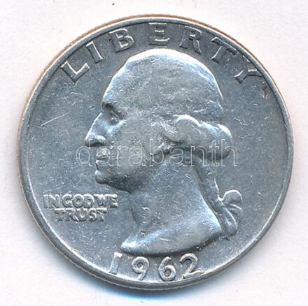 Amerikai Egyesült Államok 1962. 25c Ag T:2 USA 1962. 25 Cents Ag C:XF Krause KM#164