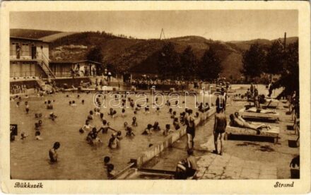 1941 Bükkszék, strand (Rb)