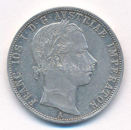 Ausztria 1860A 1Fl Ag 'Ferenc József' T:2 Austria 1860A 1 Florin Ag 'Franz Joseph' C:XF Krause KM#2219