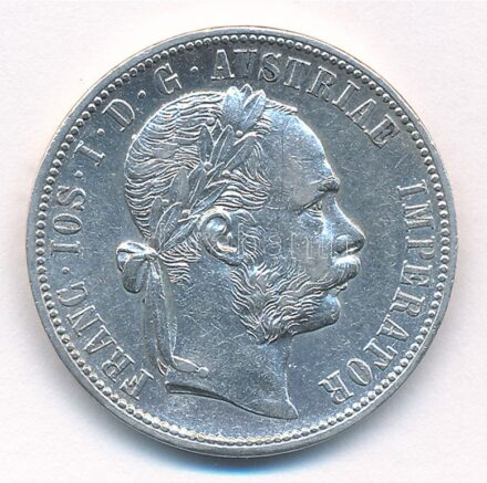Ausztria 1877. 1Fl Ag 'Ferenc József' T:2 Austria 1877. 1 Florin Ag 'Franz Joseph' C:XF Krause KM#2222