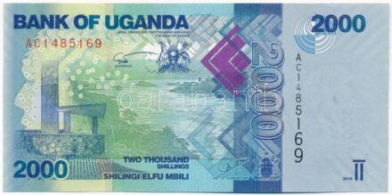 Uganda 2010. 2000Sh 'AC 1485169' T:I- hullámos papír Uganda 2010. 2000 Shillings 'AC 1485169' C:AU wavy paper Krause P#50a