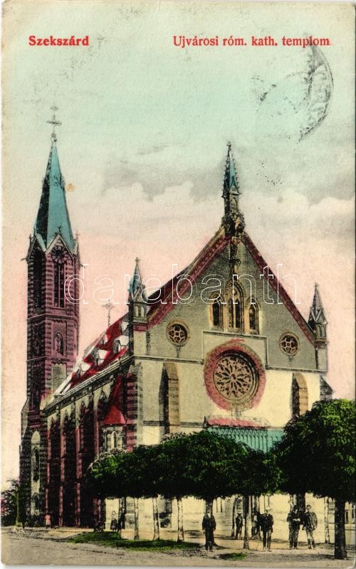 1909 Szekszárd, Újvárosi római katolikus templom. Báter János kiadása (Rb)