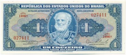 Brazília DN (1954) 1c '1486A 027411' T:I- Brazil ND (1954) 1 Cruzeiro '1486A 027411' C:AU Krause P#150a