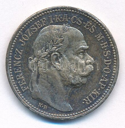 1915KB 1K Ag 'Ferenc József' T:1-,2 patina Adamo K5.1