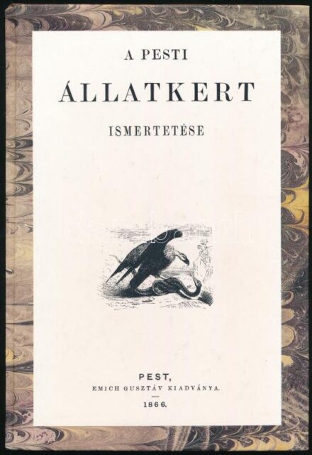 [Lázár Kálmán]: A pesti állatkert ismertetése egy szakértőtől. Bp., 1996., Enciklopédia Kiadó. Az 1866-os reprint kiadása. A hasonmás kiadványt a Fővárosi Állat- és Növénykert - az intézmény fennállásának 130-adik