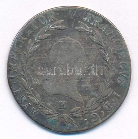 1824E 20kr Ag 'I. Ferenc' (6,24g) T:3 Hungary 1824E 20 Kreuzer Ag 'Franz I' (6,24g) C:F Huszár: 1977., Unger III.: 1379.b