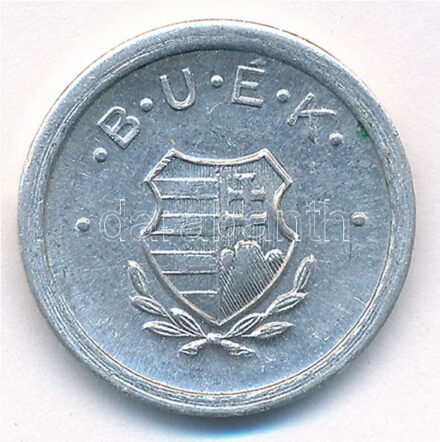 1957. 'BUÉK' Al zseton Kossuth-címerrel (22mm) T:2