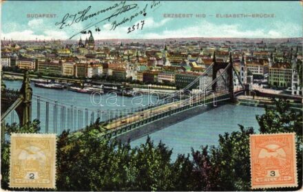 1911 Budapest, Erzsébet híd (EB)