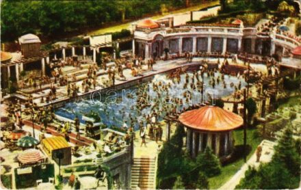 1943 Budapest XI. Szent Gellért termálfürdő és szálloda, thermális hullámfürdő (EK)