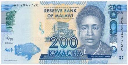 Malawi 2012. 200K 'AE 2947720' T:I- kissé hullámos papír Malawi 2012. 200 Kwacha 'AE 2947720' C:AU slightly wavy paper Krause P#60