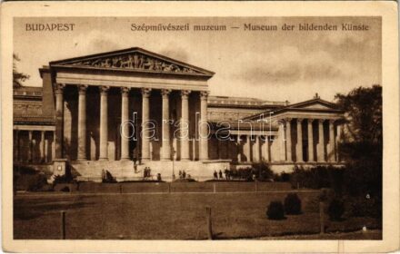 Budapest XIV. Városliget, Szépművészeti múzeum. Rigler r.-t. (lyukak / pinholes)