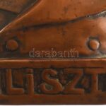 MF jelzéssel: Liszt Ferenc. Bronzírozott kerámia?. Kopásnyomokkal. M: 15cm - Image 2