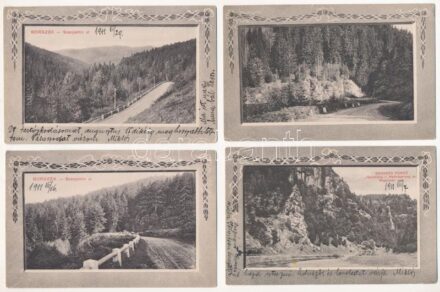 Borszék, Borsec; - 4 db régi képeslap / 4 pre-1912 postcards