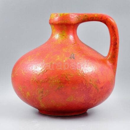 Retró Tófej korsó, kerámia, hibátlan, jelzés nélkül, m: 19 cm cm