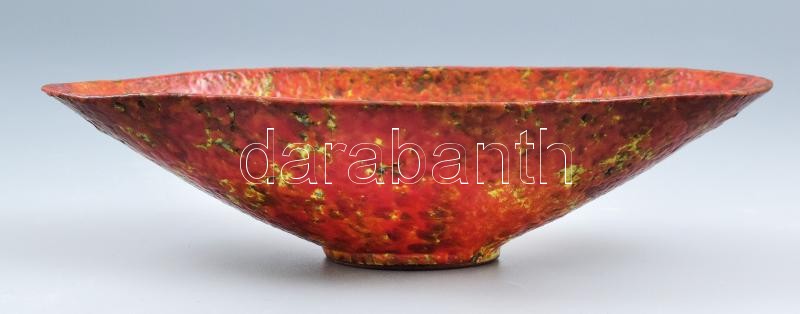 K jelzéssel: Retró tálka, kerámia, hibátlan, 21x11cm - Image 2