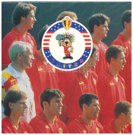 Belgium 1994. 50c - 50Fr (10xklf, 5x vallon, 5x flamand) forgalmi sor + 'Labdarúgó Világbajnokság az Amerikai Egyesült Államokban' emlékveret szettben, karton dísztokban T:1 kis patina, a tokon kisebb sérülések Belgium 1994. 50 Centimes