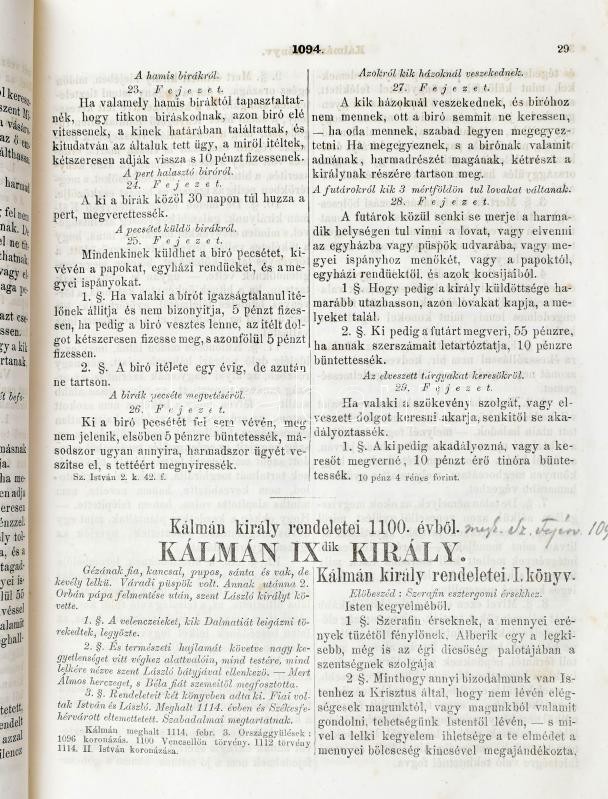 Magyar Országgyűlési Törvénykönyv. Első részlet. Pest, 1866, Poldini Ede. Félvászon kötés, gerincnél szakadt, dohos, kopottas állapotban. - Image 2