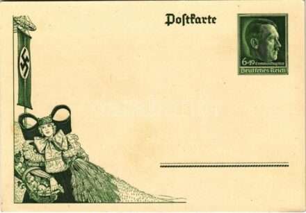 Erntedanktag, Reichserntedankfest / Reich Harvest Thanksgiving Festival, NSDAP German Nazi Party propaganda, swastika; 6+19 Ga.