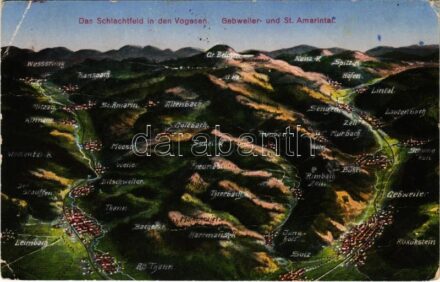1915 Das Schlachtfeld in den Vogesen. Gebweiler- und St. Amarintal / WWI German military, Battlefield in the Vosges (fa)