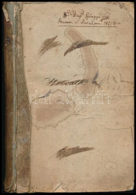1809 Virgil' Éneássa, mellyet Blumaner travesztált, most pedig magyarra fordított: Szalkai ANtal. Második darab. S[áros]patak. 1809. Kéziratos, másolt, jól olvasható másolat, 93 sztl. lev. De az utolsó 6 levélen, 'Csokonai még