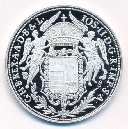 DN 'Magyar tallérok utánveretben - II. József tallérja 1782' Ag emlékérem tanúsítvánnyal (20g/0.999/38,6mm) T:PP