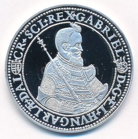 DN 'Magyar tallérok utánveretben - Bethlen tallér 1620' Ag emlékérem tanúsítvánnyal (20g/0.999/38,6mm) T:PP
