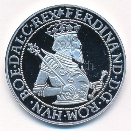 DN 'Magyar tallérok utánveretben - III. Ferdinánd tallérja 1554' Ag emlékérem tanúsítvánnyal (20g/0.999/38,6mm) T:PP