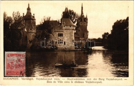 1922 Budapest XIV. Városliget, Vajdahunyad vára. Rigler r.-t. R.J.E. 33. sz.