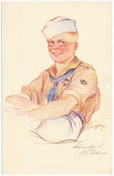 Dán cserkész. Kiadja a Magyar Cserkészszövetség / Danish Boy Scout. Boy Scouts International Bureau s: Márton L.