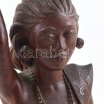 Keleti faragott figura, m: 51 cm Jelzett: Bali, S. D.) - Image 4