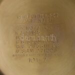 Teáskanna, fém, kopott, jelzett, m: 12 cm - Image 2