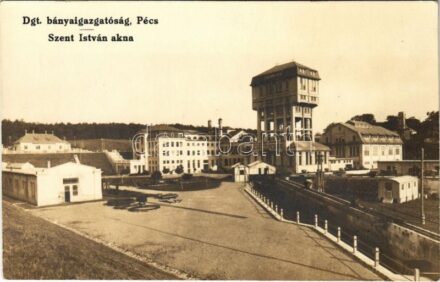 1930 Pécs, Dgt. bányaigazgatóság Szent István akna. Zelesnyi Károly fényképészeti műterméből